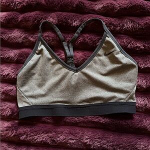 Nike Black and Gray Sports Bra